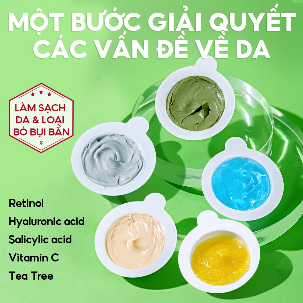 Ảnh Mặt nạ bùn gel VIBRANT GLAMOUR 5g nhiều loại hỗ trợ giảm mụn chống lão hóa se khít lỗ chân lông 1