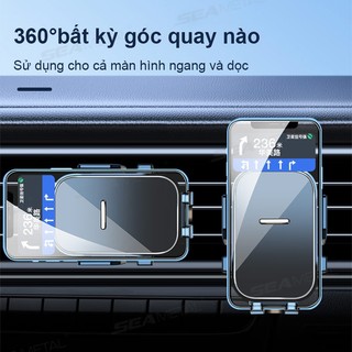 giá đỡ điện thoại di động trên ô tô SEAMETAL Giá đỡ điện thoại di động có cửa thoát khí xoay 360° có thể điều chỉnh