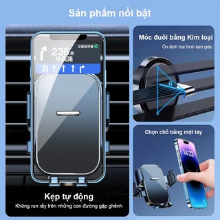 giá đỡ điện thoại di động trên ô tô SEAMETAL Giá đỡ điện thoại di động có cửa thoát khí xoay 360° có thể điều chỉnh