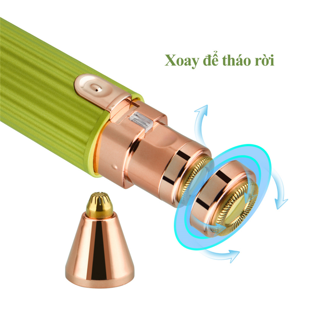 Ảnh Ckeyin Máy Tẩy LôngTriệt Lông Mày 2 Trong 1 Mini Sạc Pin Có Tích Hợp Đèn máy cạo lông mini máy cạo lông vùng kín MT114 4