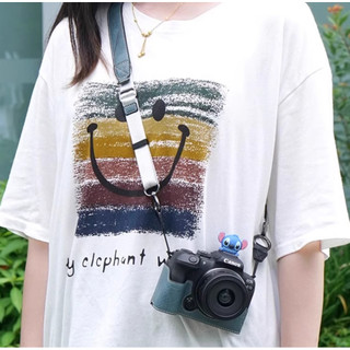 Thích hợp cho túi đựng máy ảnh Canon R10, Vỏ bảo vệ máy ảnh R50, Vỏ bảo vệ R100, Vỏ da cổ điển, Túi đeo chéo đơn Micro, Dây đeo vai, Phụ kiện dễ thương