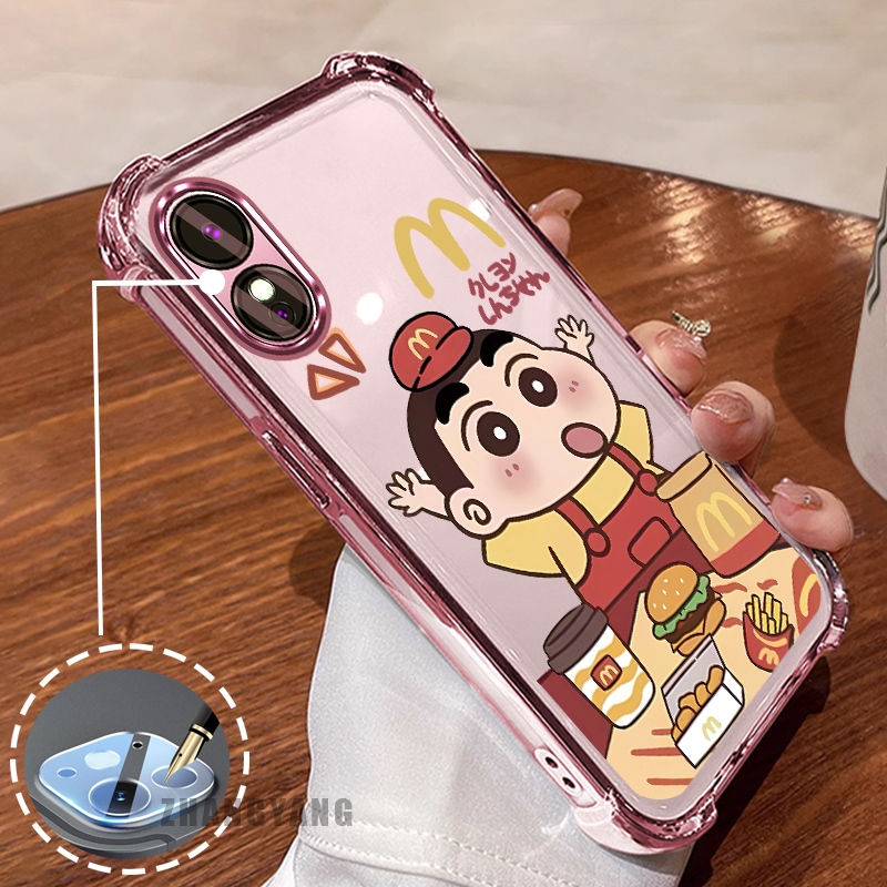 [Màu Mới] Ốp Lưng Cho OPPO A78 5G A58 5G Vỏ Điện Thoại Siêu Chống Rơi Mạ Điện Bốn Góc Thẩm Mỹ Hoạt Hình Họa Tiết Nhân Vật Dễ Thương TPU Mềm
