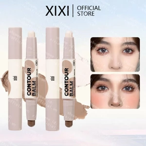 Xixi Contour Stick, Đường viền hai đầu và Highlighter Stick, Thanh viền kem pha trộn mịn màng với kết thúc tự nhiên, Sắc tố cao lâu trôi NO.D605