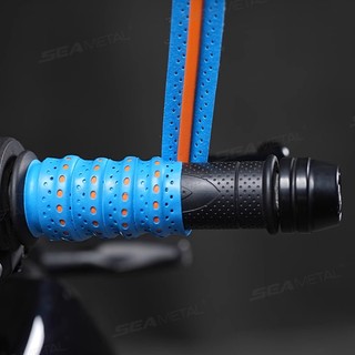 Vỏ tay lái xe điện SEAMETAL Vỏ tay lái xe máy Đai cuộn dây chống trượt Mềm thấm mồ hôi thoáng khí