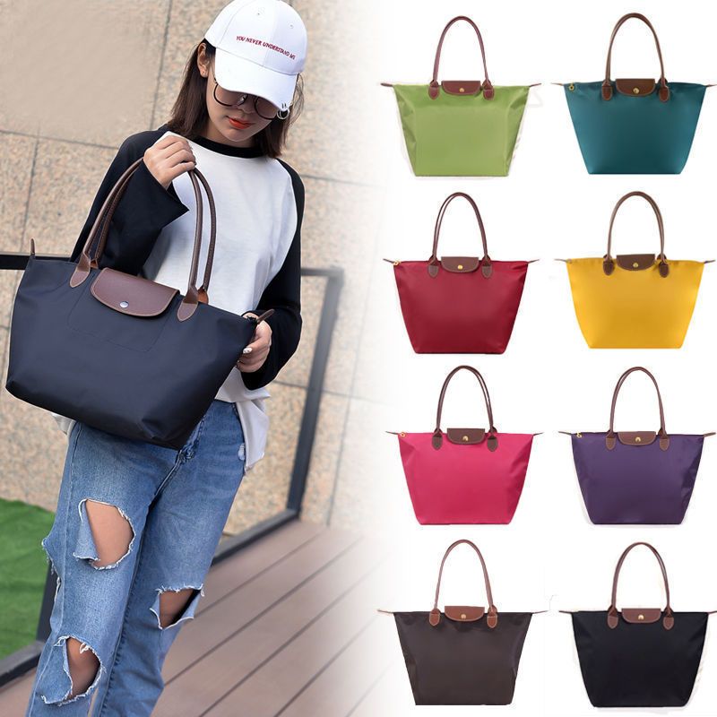 Túi đeo vai nylon chống thấm nước War horse dành cho nữ da bò tay cầm túi đựng bánh bao dung tích lớn túi mua sắm