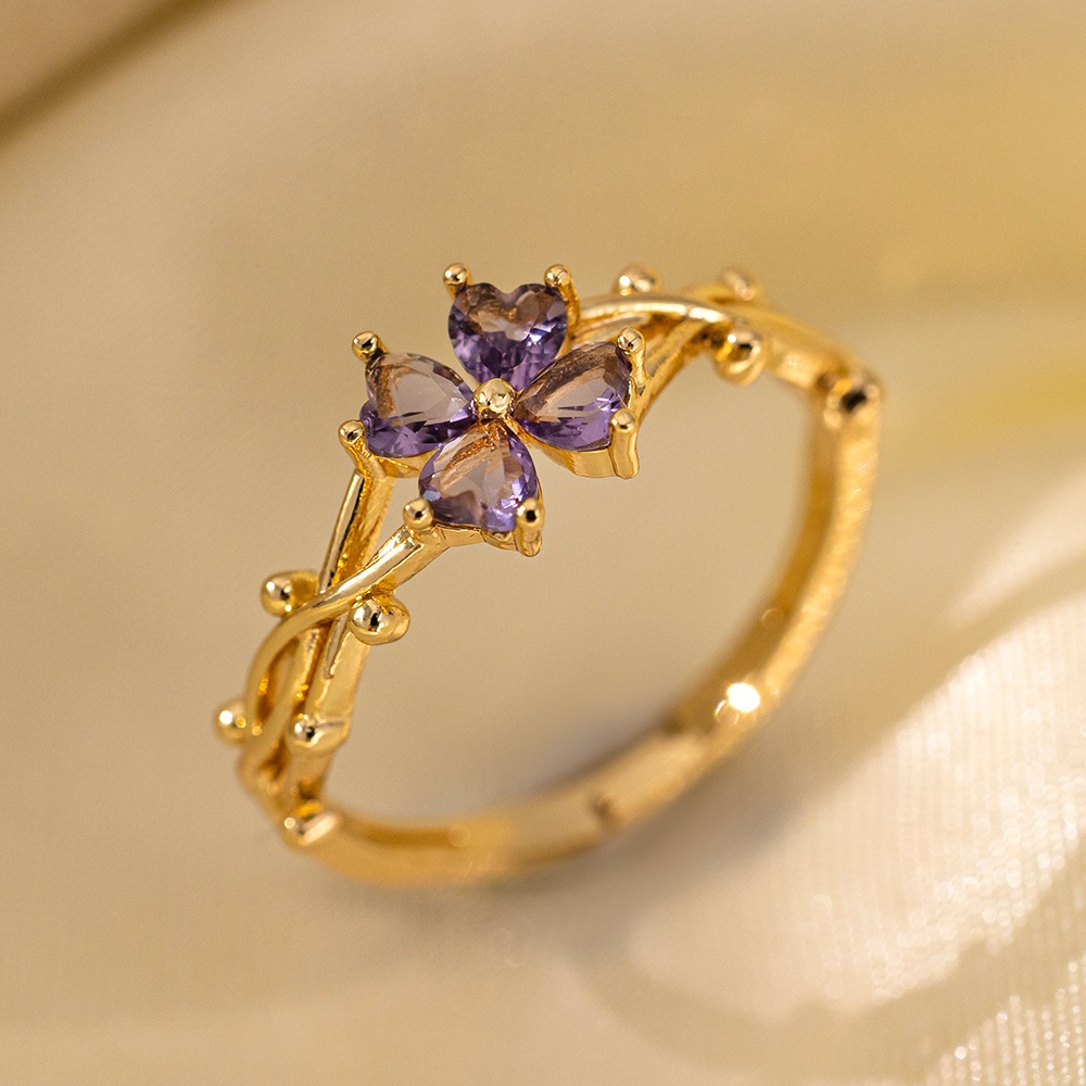 Nhẫn Đeo Tay Đính Đá Zircon Thời Trang Cho Nữ