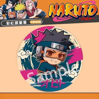Naruto Shippuden Anime Uzumaki Kakashi SASUKE Huy Hiệu Anime Thổ Cẩm Cosplay Chân Phụ Kiện Thời Trang Quà Tặng