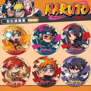 Naruto Shippuden Anime Uzumaki Kakashi SASUKE Huy Hiệu Anime Thổ Cẩm Cosplay Chân Phụ Kiện Thời Trang Quà Tặng