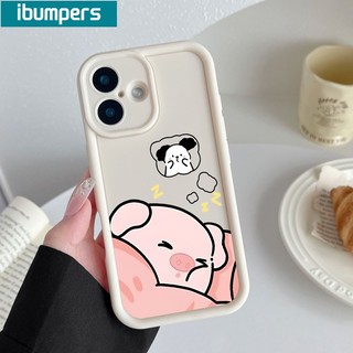 ibumpers Ốp Lưng IPhone Ngộ Nghĩnh Dễ Thương Họa Tiết Lợn Ngủ Cặp Đôi Ốp Điện Thoại Dày Dặn Silicon Mềm Chống Sốc Chống Bẩn Cho IPhone 16 15 14 12 13 11 Pro Max IP 7 8 Plus X XS XR
