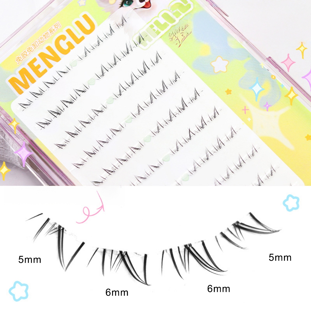IOIIK Phần mở rộng lông mi phía dưới dành cho người phụ nữ Wispy dưới lông mi giả