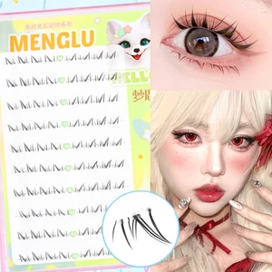 IOIIK Phần mở rộng lông mi phía dưới dành cho người phụ nữ Wispy dưới lông mi giả