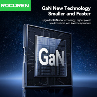 Rocoren GAN 70W USB C Sạc Du Lịch Di Động Sạc Nhanh PD QC 3.0 Sạc Nhanh Cho iPhone 17 Pro Max Laptop