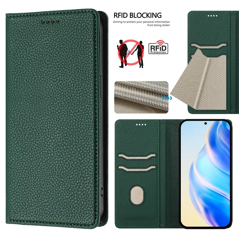 Bao Da Cho IPhone 14 15 16 Plus Pro Max Thời Trang Tự Động Đóng Khe Cắm Thẻ Ví Flip Cover Vỏ