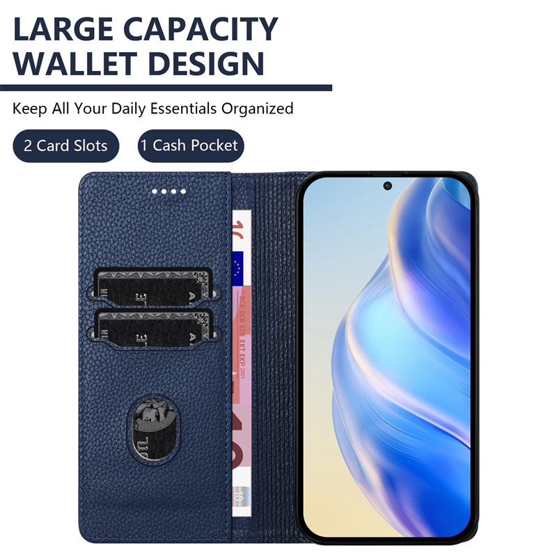 Ốp Da Cho Xiaomi 5X 6X A1 A2 A3 CC9 CC9E Civi 1S 2 3 5G Thời Trang Tự Động Đóng Khe Cắm Thẻ Ví Lật Bao Da