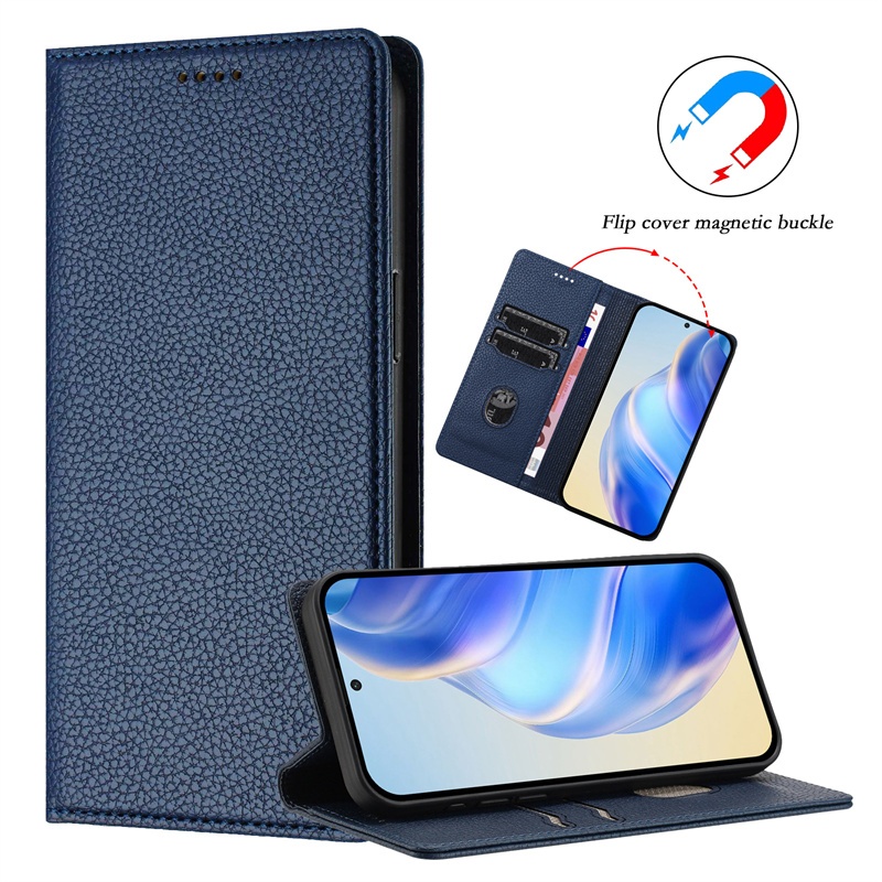 Ốp Da Cho Xiaomi 5X 6X A1 A2 A3 CC9 CC9E Civi 1S 2 3 5G Thời Trang Tự Động Đóng Khe Cắm Thẻ Ví Lật Bao Da