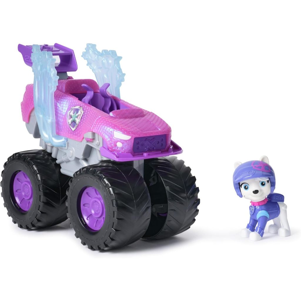 Paw Patrol: Xe cứu hộ Xe tải quái vật Roxi với nhân vật hành động biến hình và sưu tập