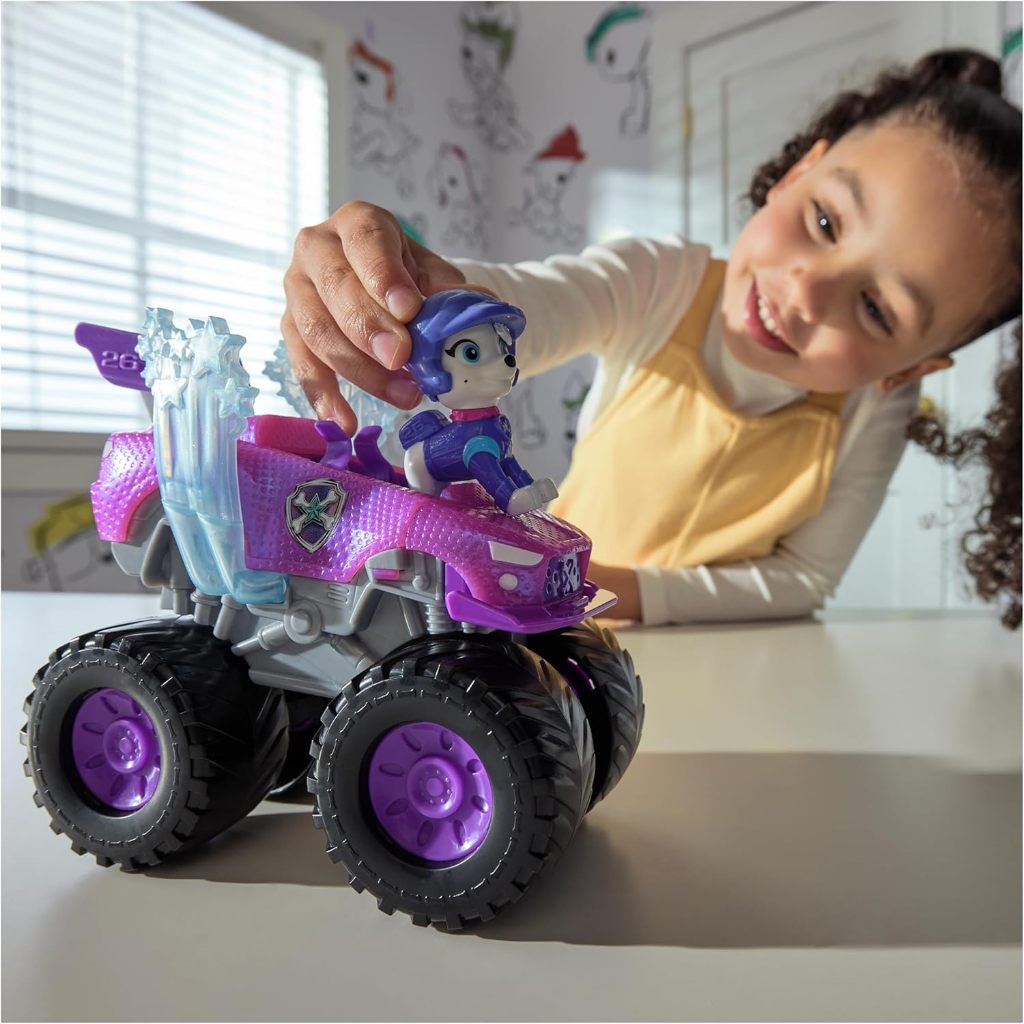 Paw Patrol: Xe cứu hộ Xe tải quái vật Roxi với nhân vật hành động biến hình và sưu tập