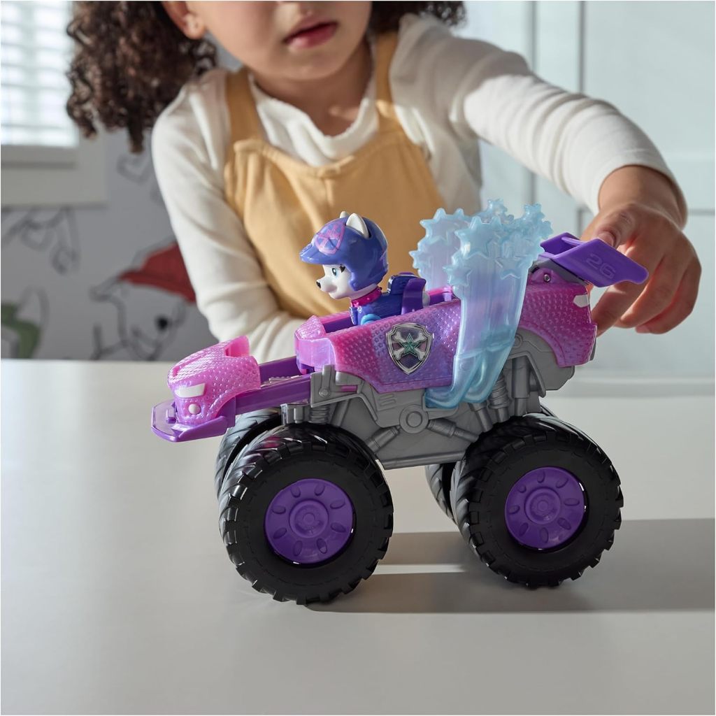 Paw Patrol: Xe cứu hộ Xe tải quái vật Roxi với nhân vật hành động biến hình và sưu tập