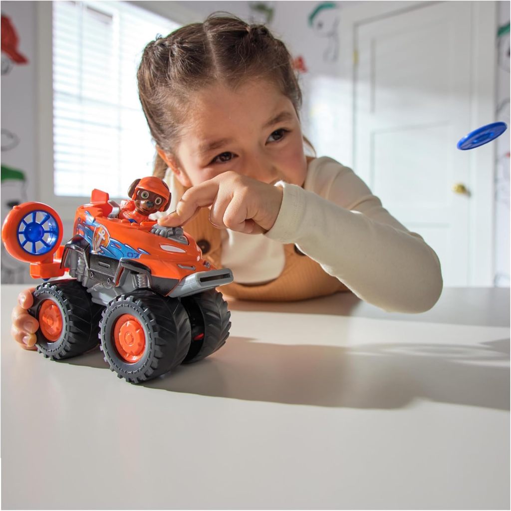 Paw Patrol: Rescue Wheels Zuma 's Hovercraft, Xe tải đồ chơi có bệ phóng phóng phóng và nhân vật hành động sưu tập