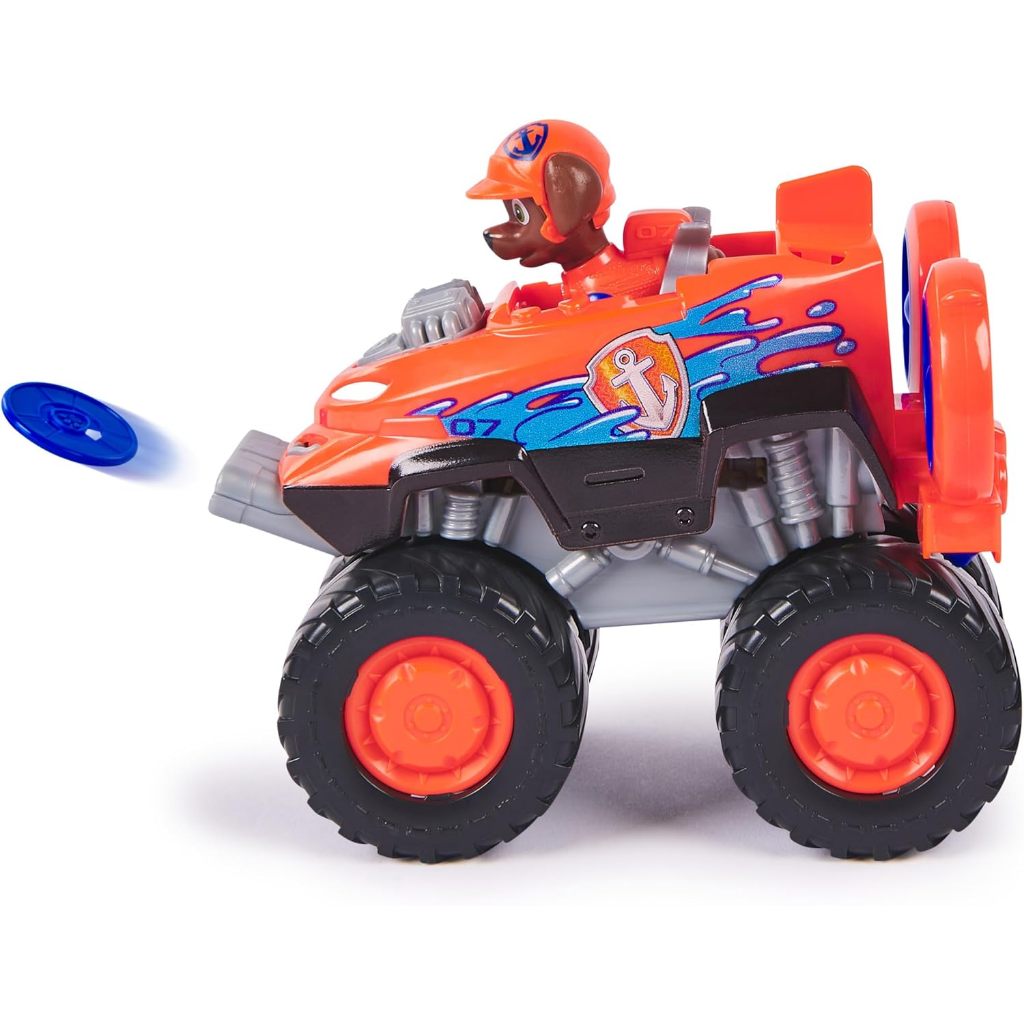 Paw Patrol: Rescue Wheels Zuma 's Hovercraft, Xe tải đồ chơi có bệ phóng phóng phóng và nhân vật hành động sưu tập