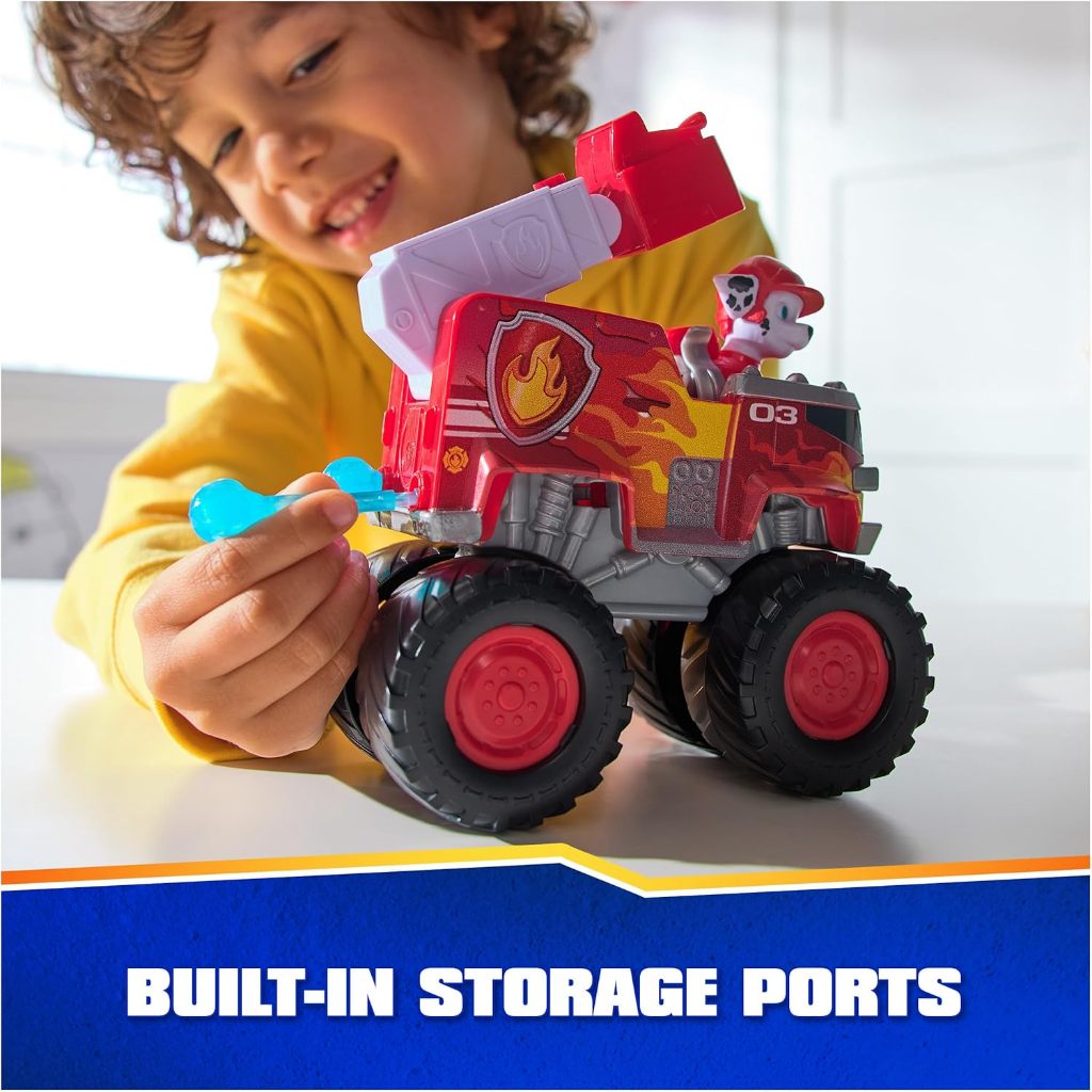 Paw Patrol: Xe cứu hộ Động cơ cứu hỏa của Marshall, Động cơ cứu hỏa đồ chơi với bệ phóng phóng chiếu và nhân vật hành động sưu tập