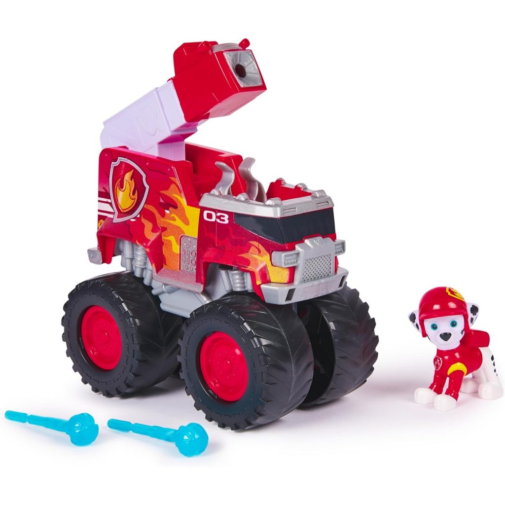 Paw Patrol: Xe cứu hộ Động cơ cứu hỏa của Marshall, Động cơ cứu hỏa đồ chơi với bệ phóng phóng chiếu và nhân vật hành động sưu tập