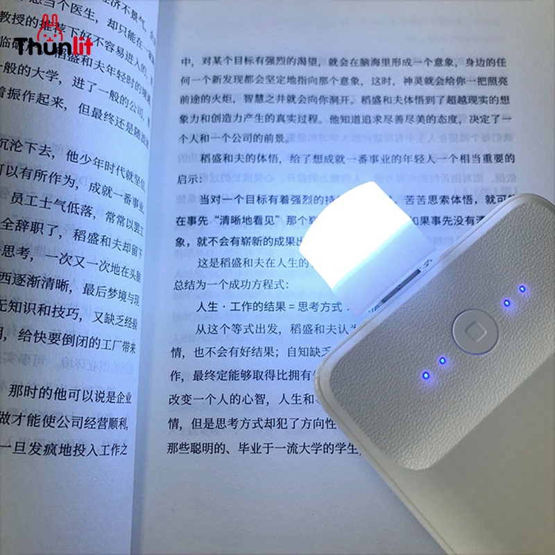 Ảnh Thunlit USB Đèn ngủ 5PC/1PC Mini LED Ánh sáng trắng Bảo vệ mắt Đèn đọc sách Tròn nhỏ cầm tay 2