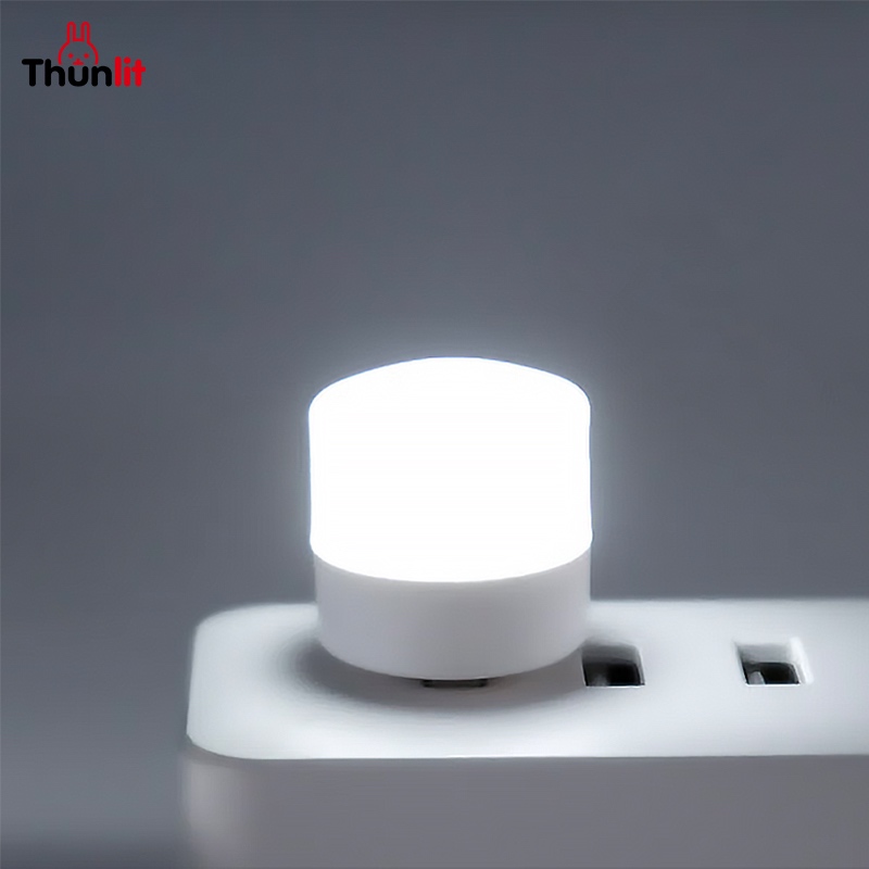 Ảnh Thunlit USB Đèn ngủ 5PC/1PC Mini LED Ánh sáng trắng Bảo vệ mắt Đèn đọc sách Tròn nhỏ cầm tay 1