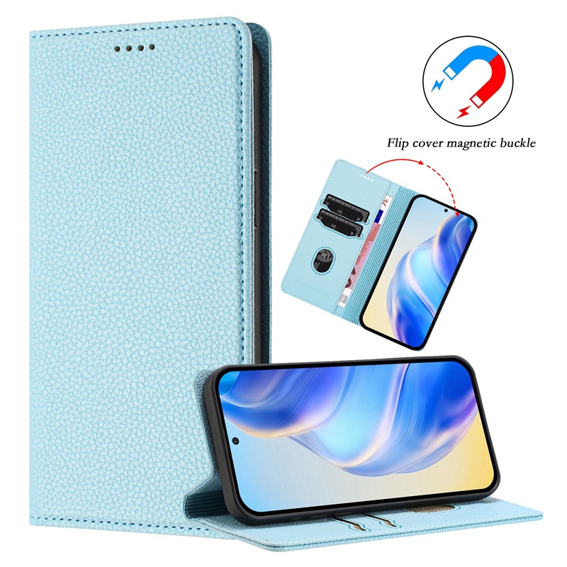 Ốp Da Cho Vivo Y19S Y28 Y73 2021 Y76 Y300 Iqoo Z9 Turbo Z9X Z9S Pro 4G 5G Thời Trang Tự Động Đóng Khe Cắm Thẻ Ví Flip Cover