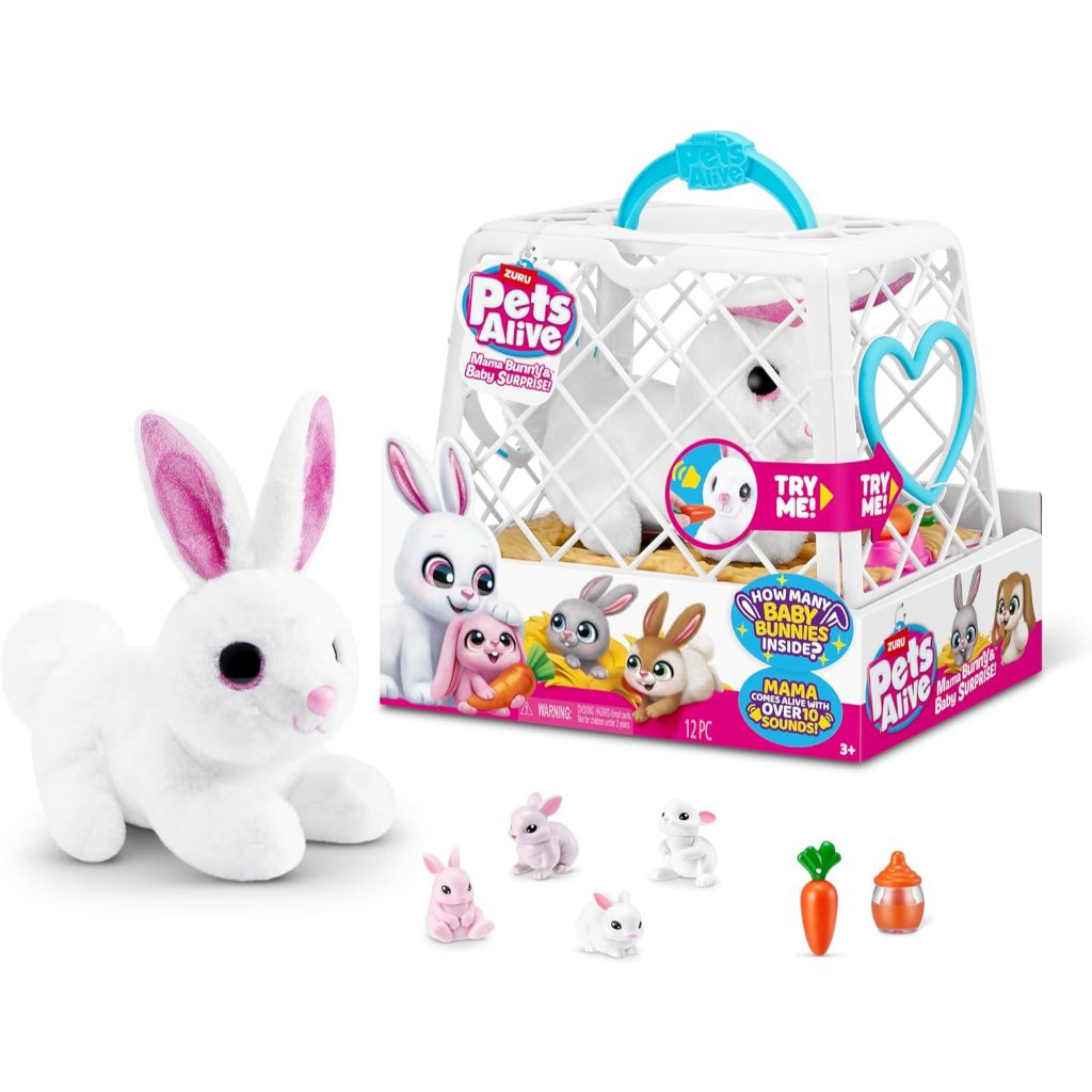 Pets Alive Mama Bunny & Baby Surprise, Series 1, Thú cưng điện tử của ZURU