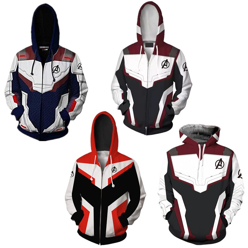 Áo Hoodie Avengers 4 Áo len siêu anh hùng Áo khoác in 3D unisex Áo khoác ngoài