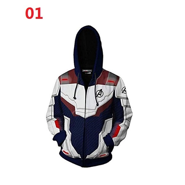Áo Hoodie Avengers 4 Áo len siêu anh hùng Áo khoác in 3D unisex Áo khoác ngoài