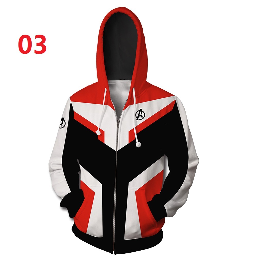 Áo Hoodie Avengers 4 Áo len siêu anh hùng Áo khoác in 3D unisex Áo khoác ngoài