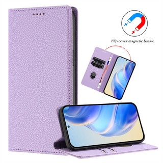 Bao Da Cho Honor Magic 5 6 7 Lite Pro 5G Thời Trang Tự Động Đóng Khe Cắm Thẻ Ví Flip Cover Vỏ