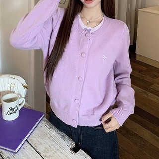 Nữ Thời Trang Hàn Quốc Mới Hàn Quốc Dài Tay Dệt Kim Áo Len Cardigan Áo Khoác Ngoài Áo Khoác