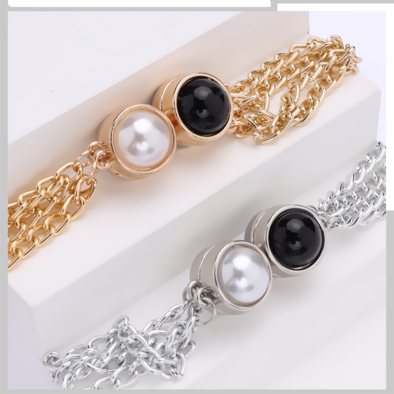 [Yunyuan] Quần áo và áo thun ngắn viền trên được rút ngắn, tay áo được rút ngắn có khóa có thể điều chỉnh được sử dụng để thắt chặt khóa và dây chuyền cố định từ tính eo
