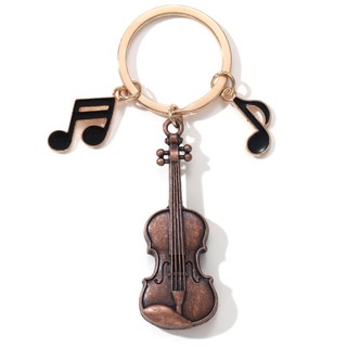 Cổ Điển Violin Ghi Chú Men Móc Khóa Nhạc Cụ Âm Nhạc Vòng Chìa Khóa Quà Tặng Tốt Cho Bạn Bè Nhạc Sĩ