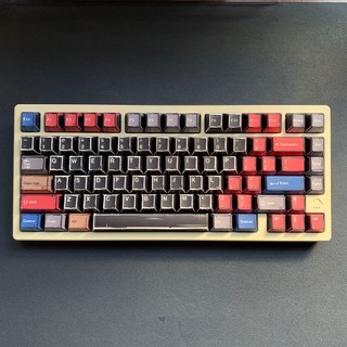 Comic Wind Black Keycaps PBT Dye-sub Cherry Profile Keycap Custom Keycaps Tương thích với Cherry Gateron MX Switch