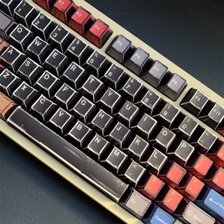 Comic Wind Black Keycaps PBT Dye-sub Cherry Profile Keycap Custom Keycaps Tương thích với Cherry Gateron MX Switch