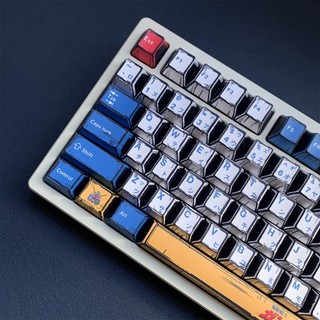 Gundam Comic Wind Keycaps PBT Dye-sub Cherry Profile Keycap Custom Keycaps Tương thích với Cherry Gateron MX Switch