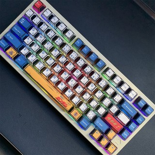 Gundam Comic Wind Keycaps PBT Dye-sub Cherry Profile Keycap Custom Keycaps Tương thích với Cherry Gateron MX Switch