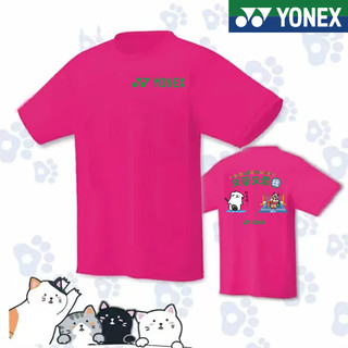 Áo Yonex 2024 Mới Cầu Lông Áo Nam Tay Ngắn Nữ Nhanh Khô Thể Thao Trận Đấu Huấn Luyện In Hình Đội Cầu Lông Đồng Phục