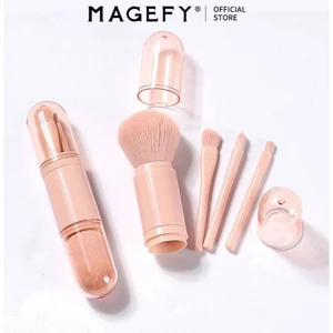 Bộ Cọ Trang Điểm Mini MAGEFY 4 in 1 Thích hợp cho Makeup du lịch 51625