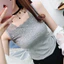 Áo Vest Ren Sling Phù Hợp Với Chính Hãng Hàn Quốc Phải-Có Bé Gái Ôm Hơn Nhìn Thời Trang Đáy Bên Trong Bên Ngoài Trắng Đen Hồng Xám Tông Màu Da Mùa Hè Thoáng Khí Top
