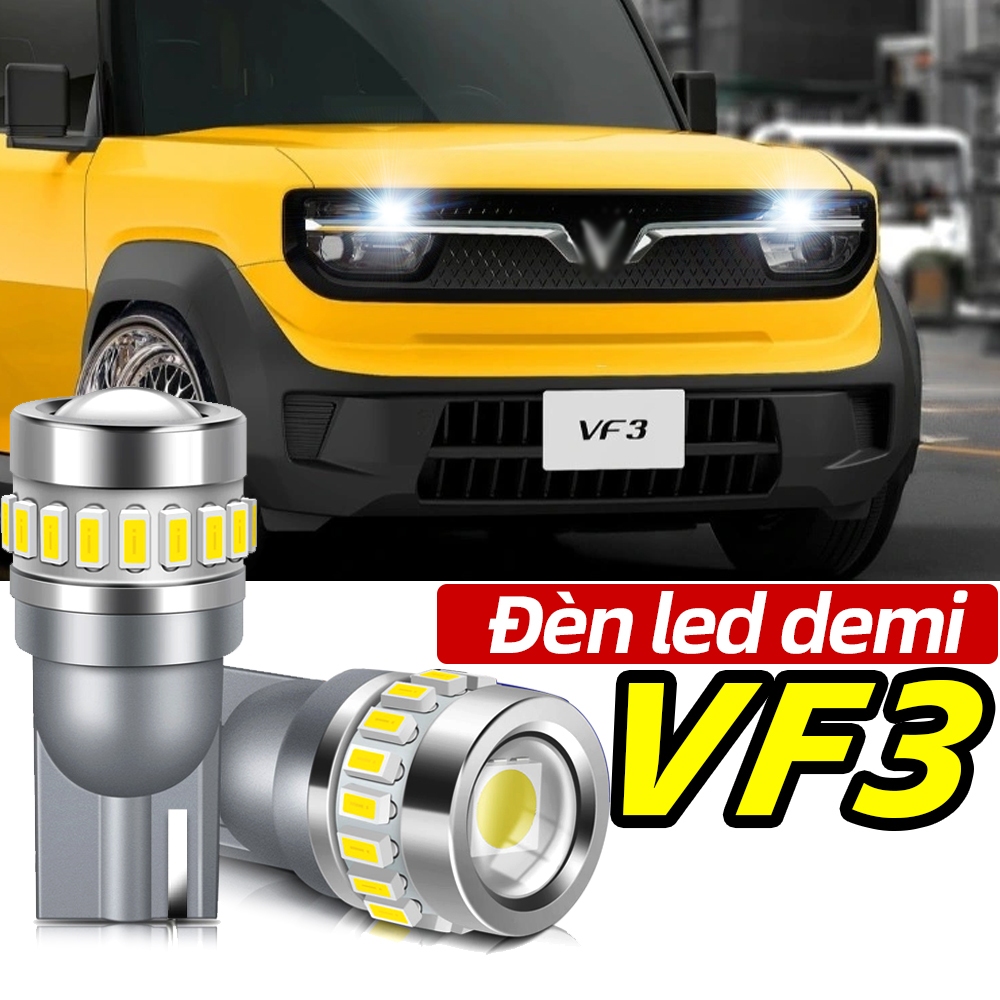 TUFFOO 1 cặp (2 đơn vị) VF3 Bóng Đèn Led Demi T10/W5W - Trắng/Xanh băng/Đỏ/Vàng/Hồng/Xanh chanh
