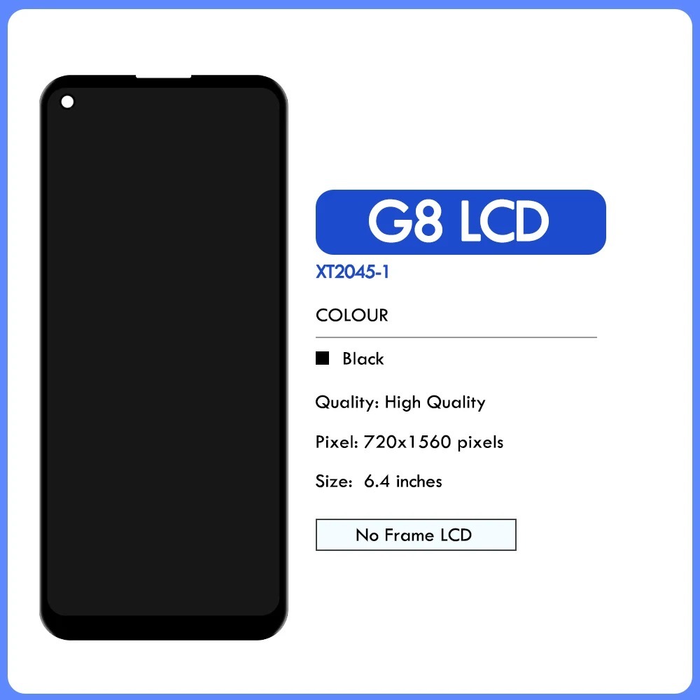Dành Cho Motorola Moto G8 Màn Hình LCD Màn Hình Cảm Ứng Số Hóa Hội Thay Thế XT2045-1 LCD Cho Moto G8 Màn Hình