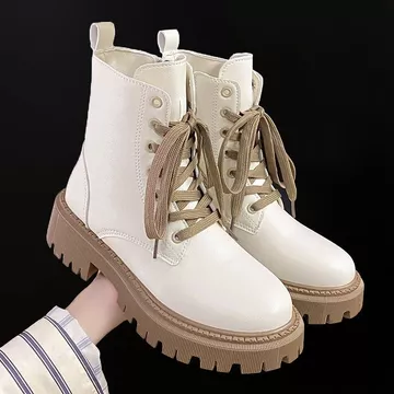 Giày Nữ Size Lớn 35-42 Giày Cao Gót Nữ Giày Cao Gót Nữ Bốt Nữ Bốt Bốt Đế Dày Cao Gót Đế Dày Phong Cách Anh Martin Thu Đông