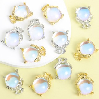 10 Chiếc Đêm Mùa Hè Dễ Thương Glowworm Hợp Kim Quyến Rũ Với Lớp Thủy Tinh, Hoàn Hảo Cho Trang Sức Độc Đáo Tạo, Dây Chuyền Xương Đòn Vòng Cổ Vòng Tay Bông Tai DIY Sáng Bóng Firefly Thiết Kế Mặt Dây Kim Loại