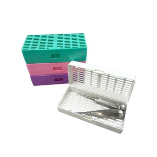 1 Cái Dụng Cụ Nha Khoa Khử Trùng Hộp Nhựa Autoclavale Cassette Hộp Y Tế Phẫu Thuật Kìm Giá Đỡ Khử Trùng Hộp Đựng Khay