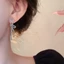 Bông tai zircon full thiết kế sang trọng, phù hợp trang sức hàng ngày